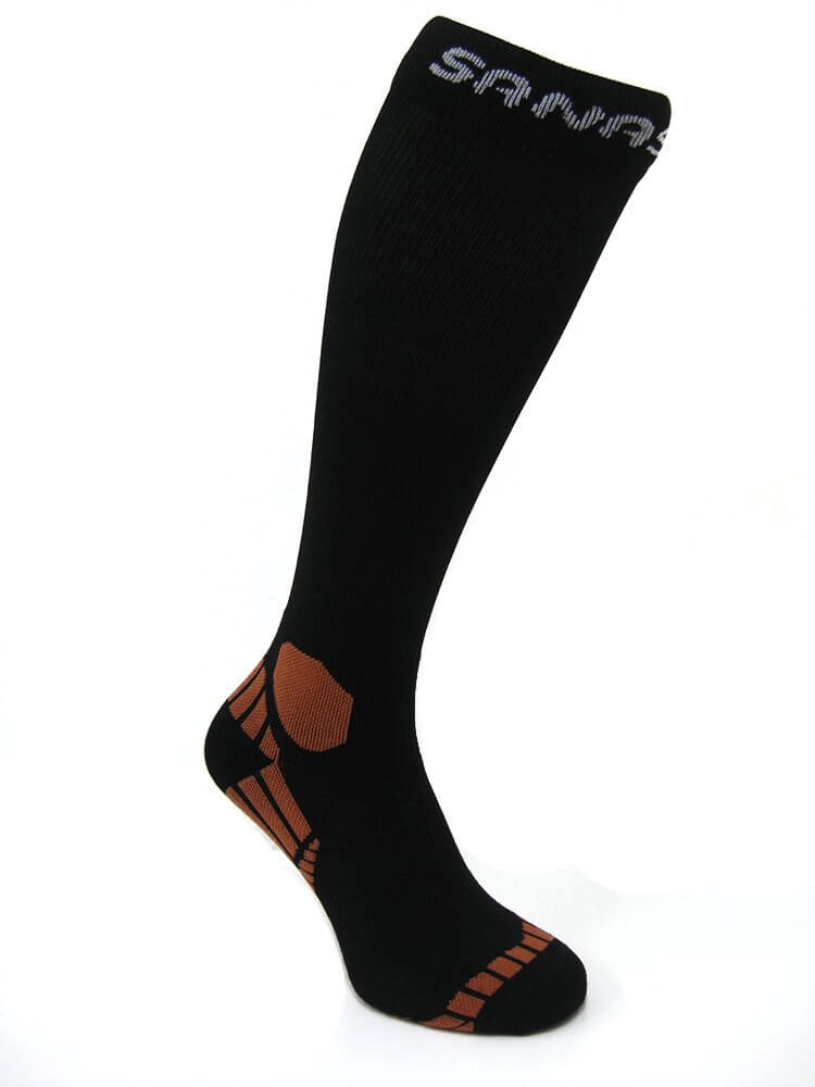 Unisex športové ponožky Moose Sanasport Florbal Long Black