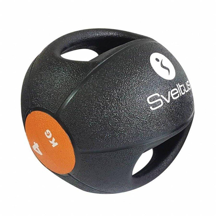 Fitness vybavenie Sveltus 4 Kg Double Grip Medicine Ball