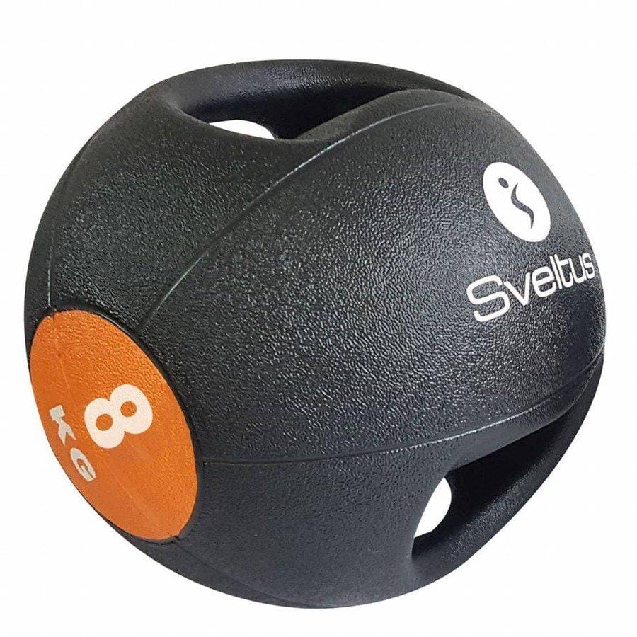 Mediciball s rukoväťami Sveltus 8 Kg Double Grip Medicine Ball