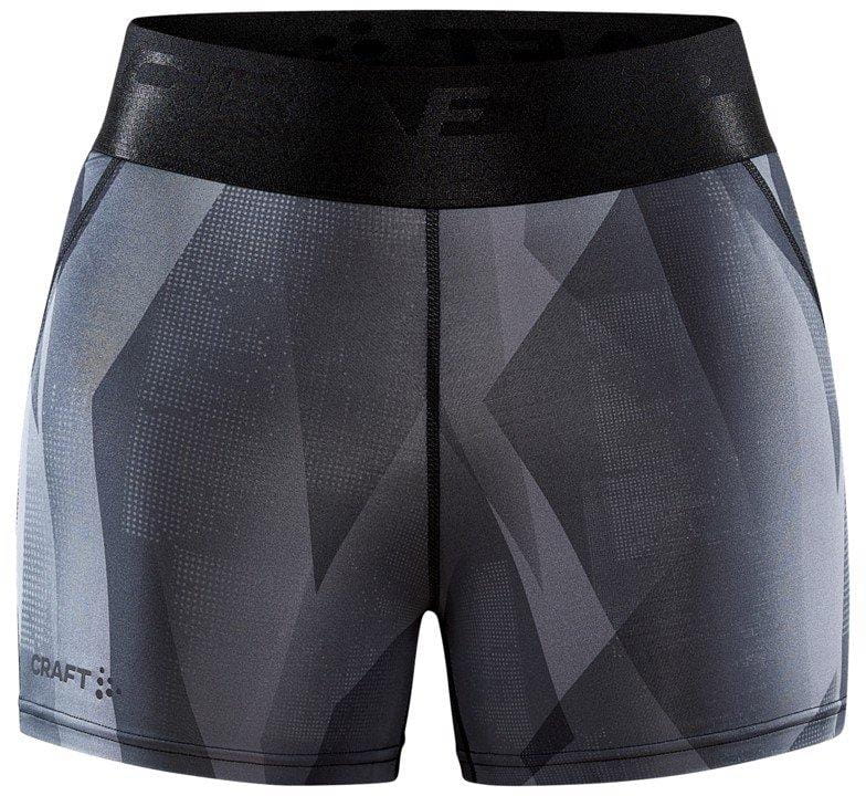 Shorts Craft W Kalhoty CORE Essence Hot tmavě šedá s černou