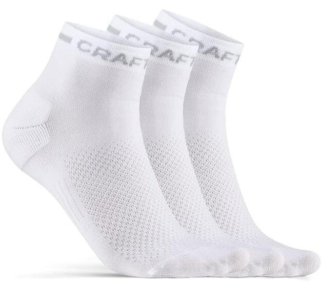 Ponožky Craft Ponožky CORE Dry Mid 3-pack bílá