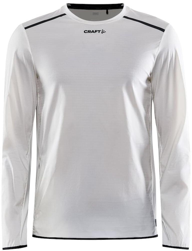 T-Shirts Craft Triko PRO Hypervent LS Wind bílo-šedá