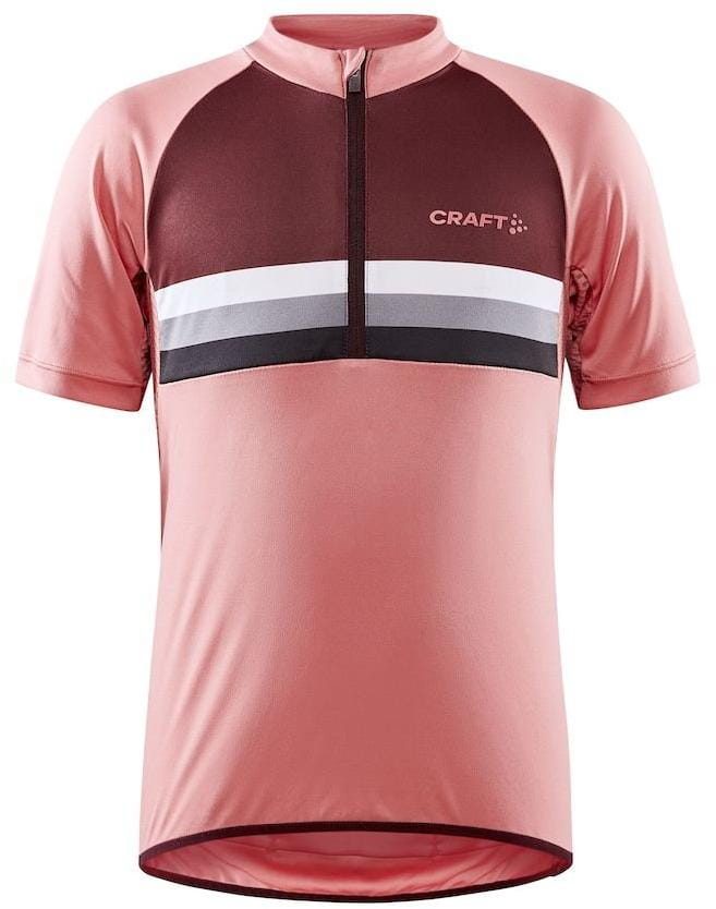 Koszulka kolarska dla dzieci Craft Cyklodres Bike Junior růžová