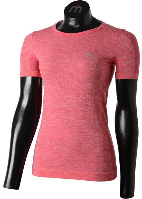 T-shirt de course pour femmes Mico Woman Half Sleeves R/Neck Shirt Skin