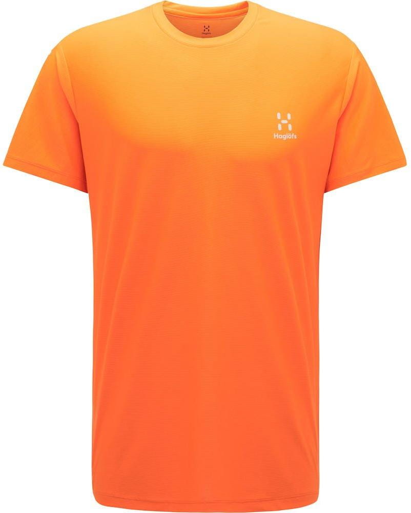 Koszula męska z krótkim rękawem Haglöfs Triko L.I.M Tech oranžová