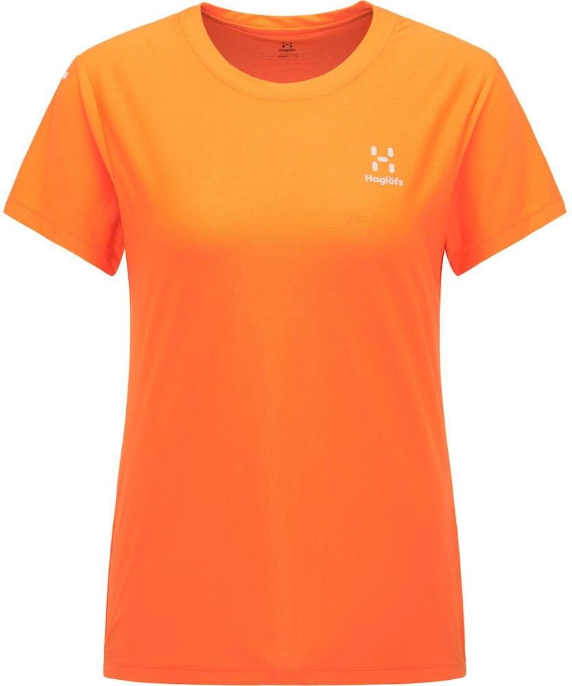 Dámské triko s krátkým rukávem Haglöfs W Triko L.I.M Tech dámské oranžová