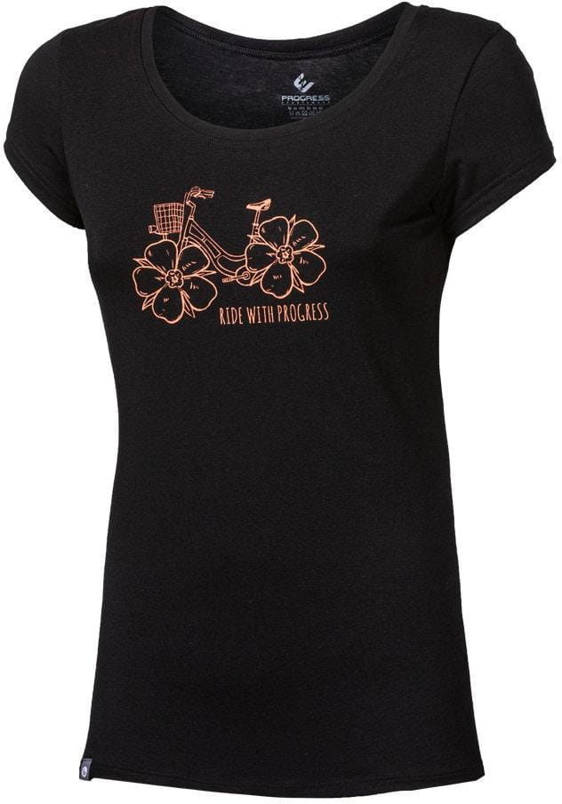 Dames-T-shirt met bamboe Progress Liberta "Flowbike"