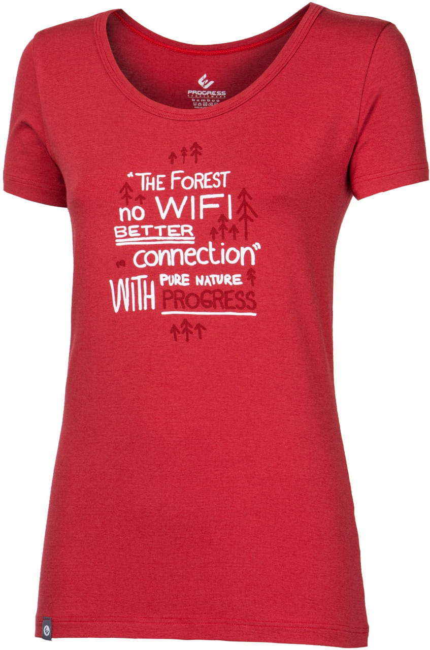 Női póló bambusszal Progress Sasa "No Wifi"