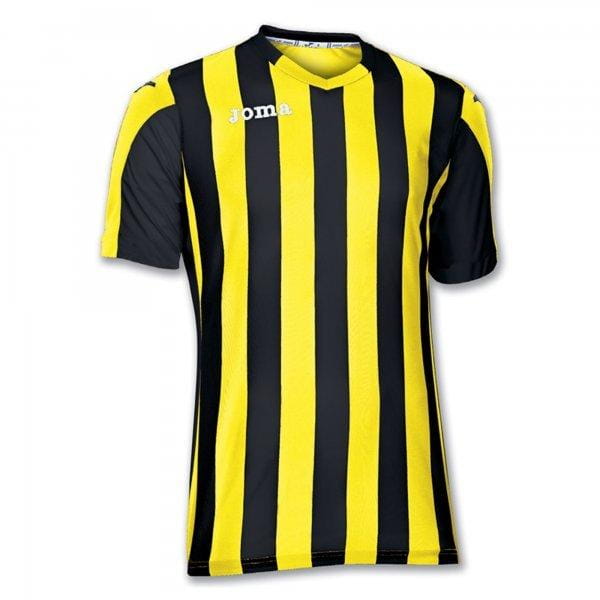  Pánske tričko Joma T-Shirt Copa Yellow-Black S/S