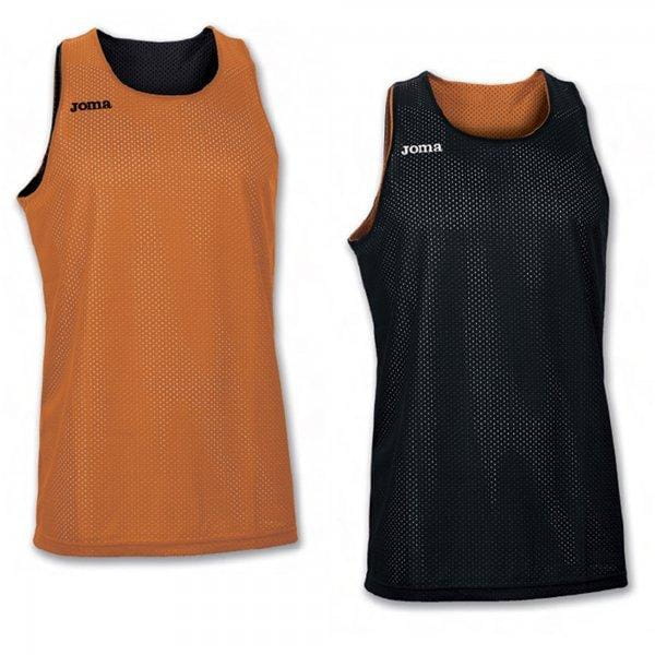  Męska koszulka typu tank top Joma Reversiblet-Shirt Aro Orange-Black Sleeveless