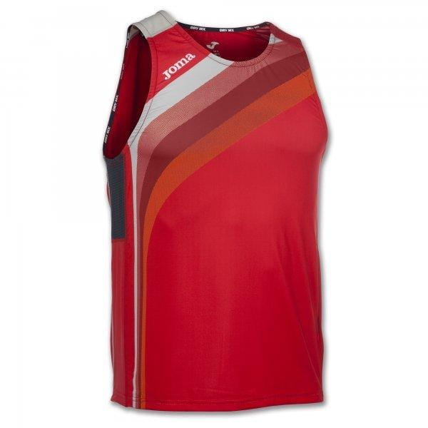  Herren-Tank-Top Joma T-Shirt Running Red Sleeveless