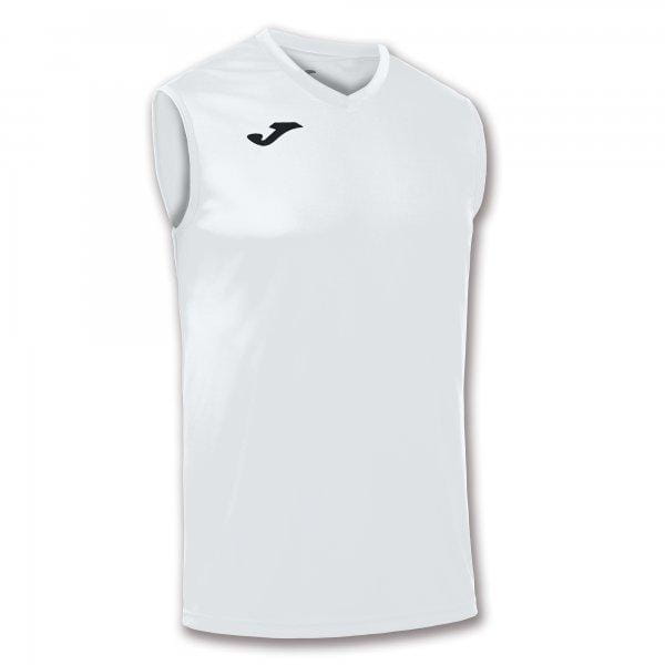 Męska koszulka typu tank top Joma T-Shirt Basic White Sleeveless