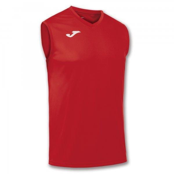  Herren-Tank-Top Joma T-Shirt Basic Red Sleeveless