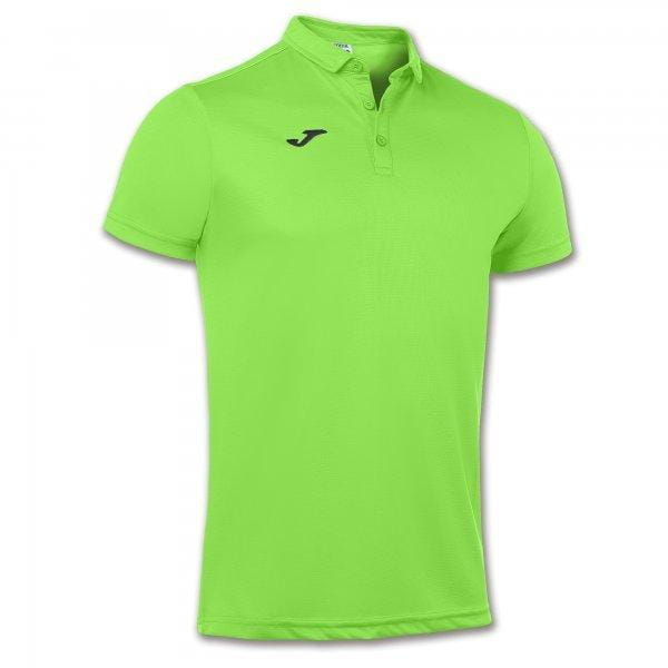  Pánske tričko Joma Polo Shirt Green Fluor S/S