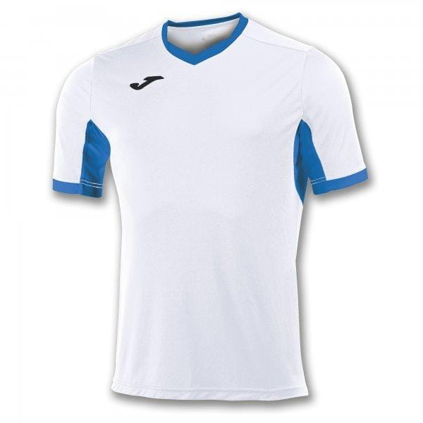 Herren-T-Shirt Joma T-Shirt Championship IV White-Royal S/S