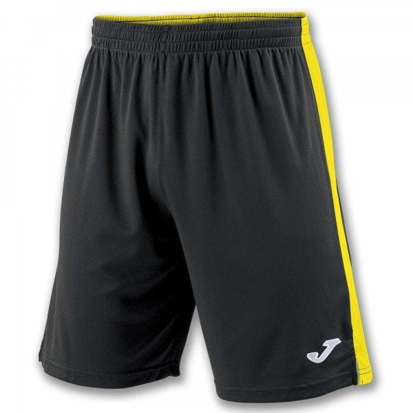  Pantalones cortos de hombre Joma Tokio II Short Black-Yellow