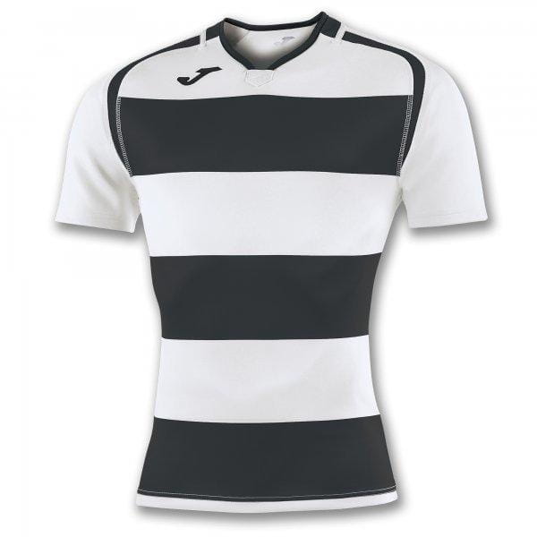  Pánské triko Joma T-Shirt Prorugby II Black-White S/S