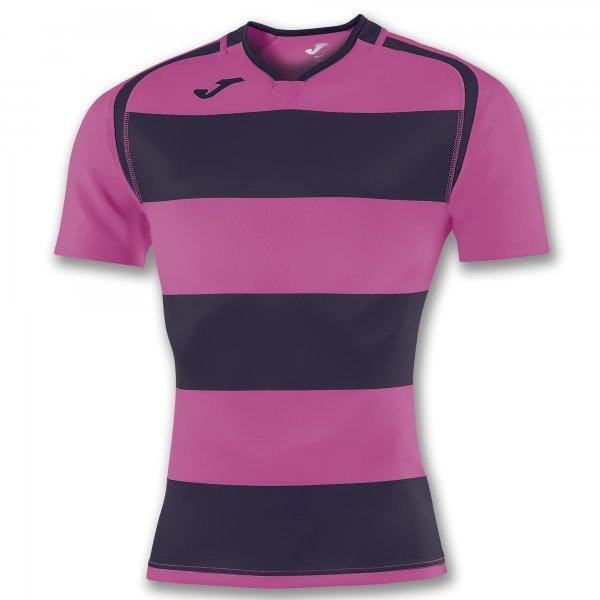  Pánské triko Joma T-Shirt Prorugby II Dark Purple-Pink S/S