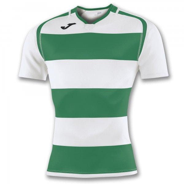  Pánské triko Joma T-Shirt Prorugby II Green-White S/S
