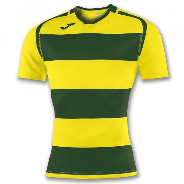  Pánské triko Joma T-Shirt Prorugby II Green-Yellow S/S