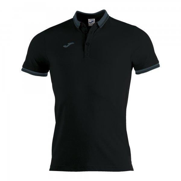 Pánske tričko Joma Polo Shirt Bali II Black S/S