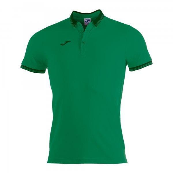  Pánské triko Joma Polo Shirt Bali II Green S/S