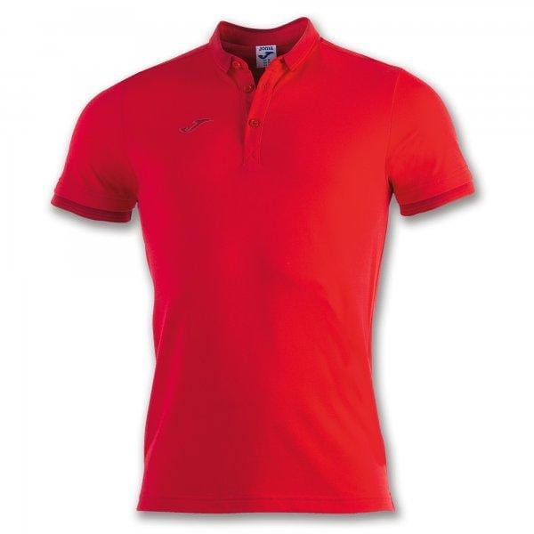  Pánské triko Joma Polo Shirt Bali II Red S/S