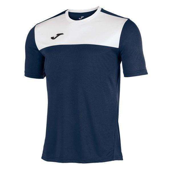  Pánské triko Joma S/S T-Shirt Winner Navy Blue-White