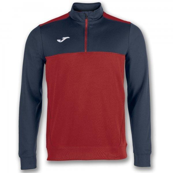  Sweatshirt für Männer Joma Sweatshirt 1/2 Zip Winner Red-Navy Blue