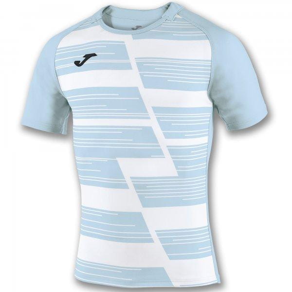  Koszula męska Joma S/S T-Shirt Haka Sky Blue-White
