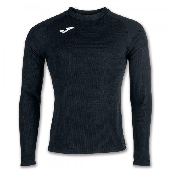  Pánske tričko Joma Brama Fleece Shirt Black L/S
