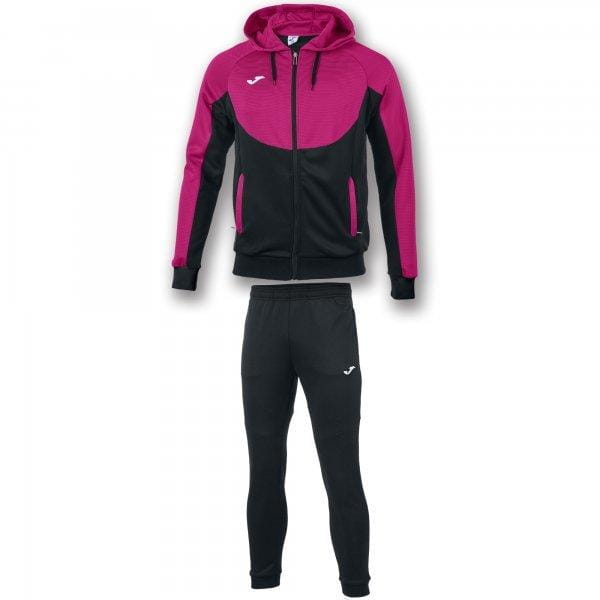  Trainingsanzug für Kinder Joma Tracksuit With Hood Essential Black-Pink