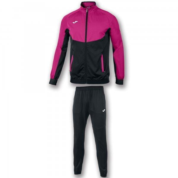 Trainingsanzug für Männer Joma Tracksuit Essential Micro Black-Pink