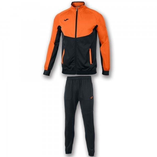  Trainingsanzug für Männer Joma Tracksuit Essential Micro Black-Orange