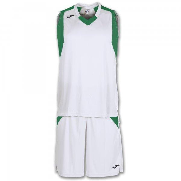 Mužský basketbal set Joma Set Final White-Green Sleeveless