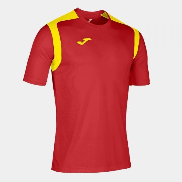  Pánske tričko Joma T-Shirt Championship V Red-Yellow S/S