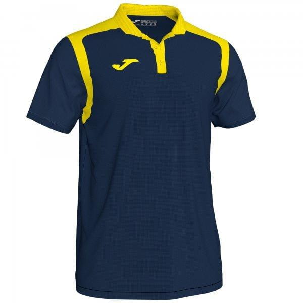  Pánske tričko Joma Polo Championship V Dark Navy-Yellow S/S