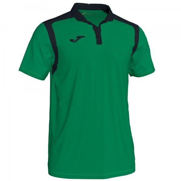  Pánske tričko Joma Polo Championship V Green-Black S/S