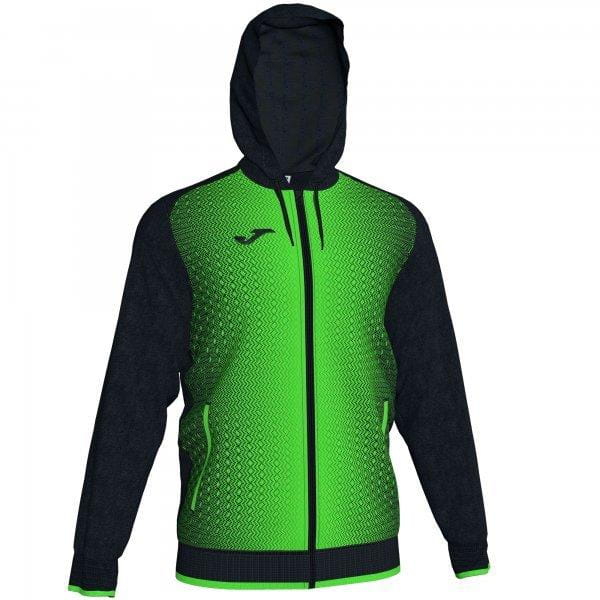  Moška športna jakna Joma Jacket Hooded Supernova Black-Fluor Green