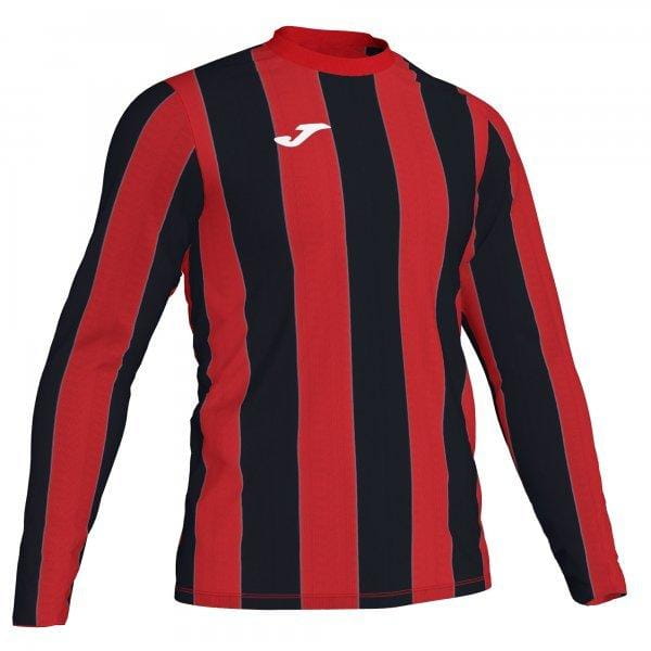  Pánske tričko Joma Inter T-Shirt Red-Black L/S