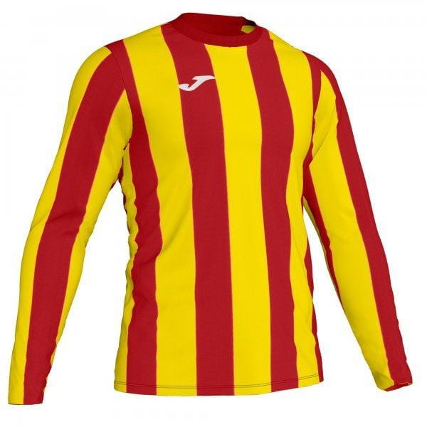  Pánske tričko Joma Inter T-Shirt Red-Yellow L/S