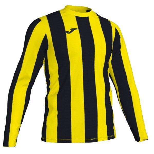 Herrenhemd Joma Inter T-Shirt Yellow-Black L/S
