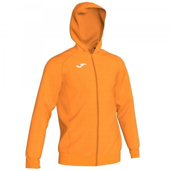  Pánska športová bunda Joma Jacket Hoodie Menfis Orange Fluor