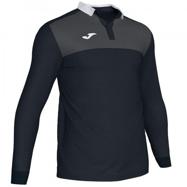  Herrenhemd Joma Polo Shirt Winner II Black-Antracite L/S