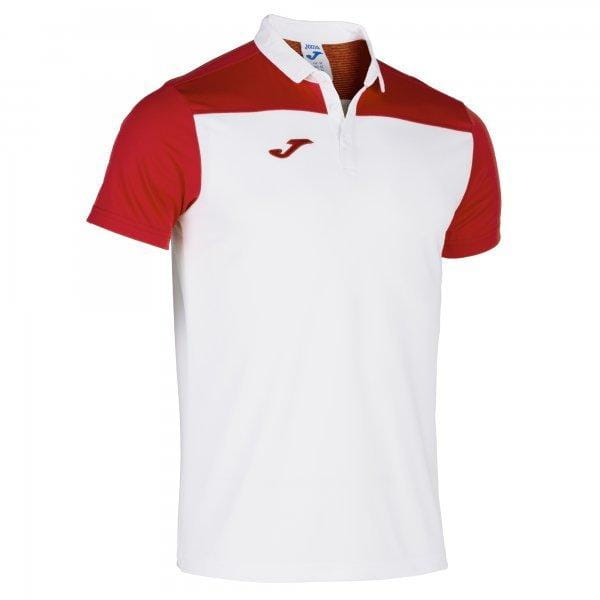  Herrenhemd Joma Polo Shirt Hobby II White-Red S/S