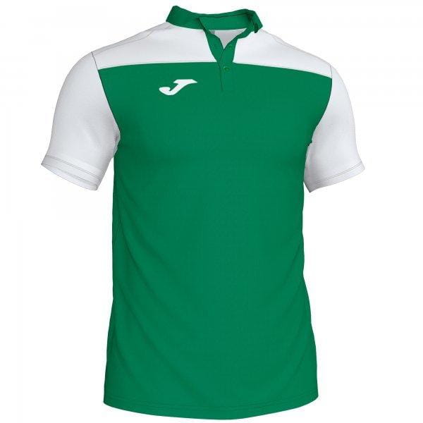  Herrenhemd Joma Polo Shirt Hobby II Green-White S/S