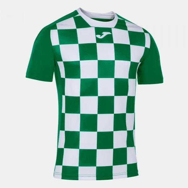  Pánské triko Joma Flag II T-Shirt Green-White S/S