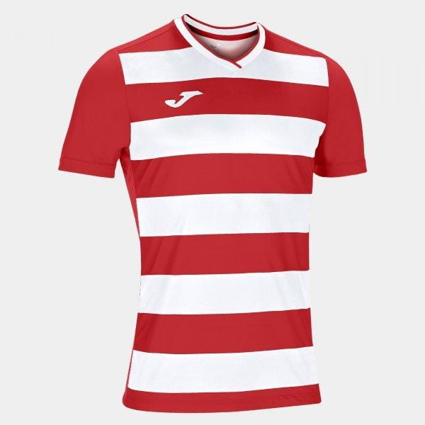  Férfi ing Joma Europa IV T-Shirt Red-White S/S