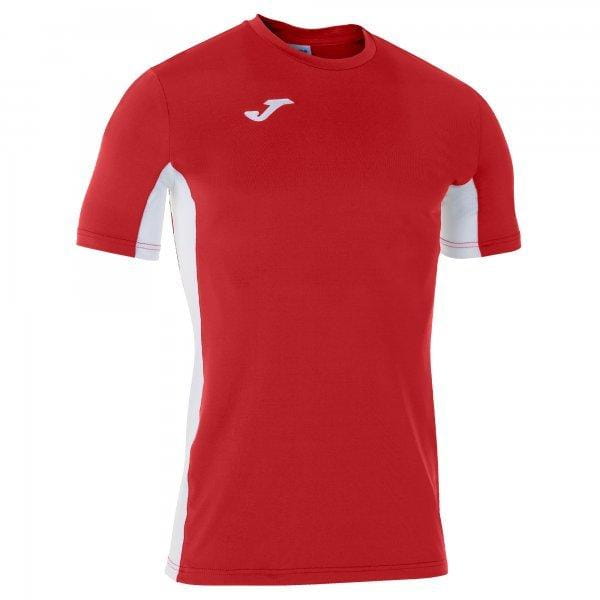  Pánské triko Joma Superliga T-Shirt Red-White S/S