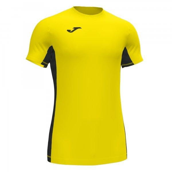  Pánske tričko Joma Superliga T-Shirt Yellow-Black S/S